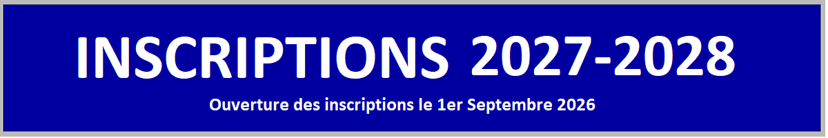 Inscriptions - Institution Champfleury - Les Trinitaires -
